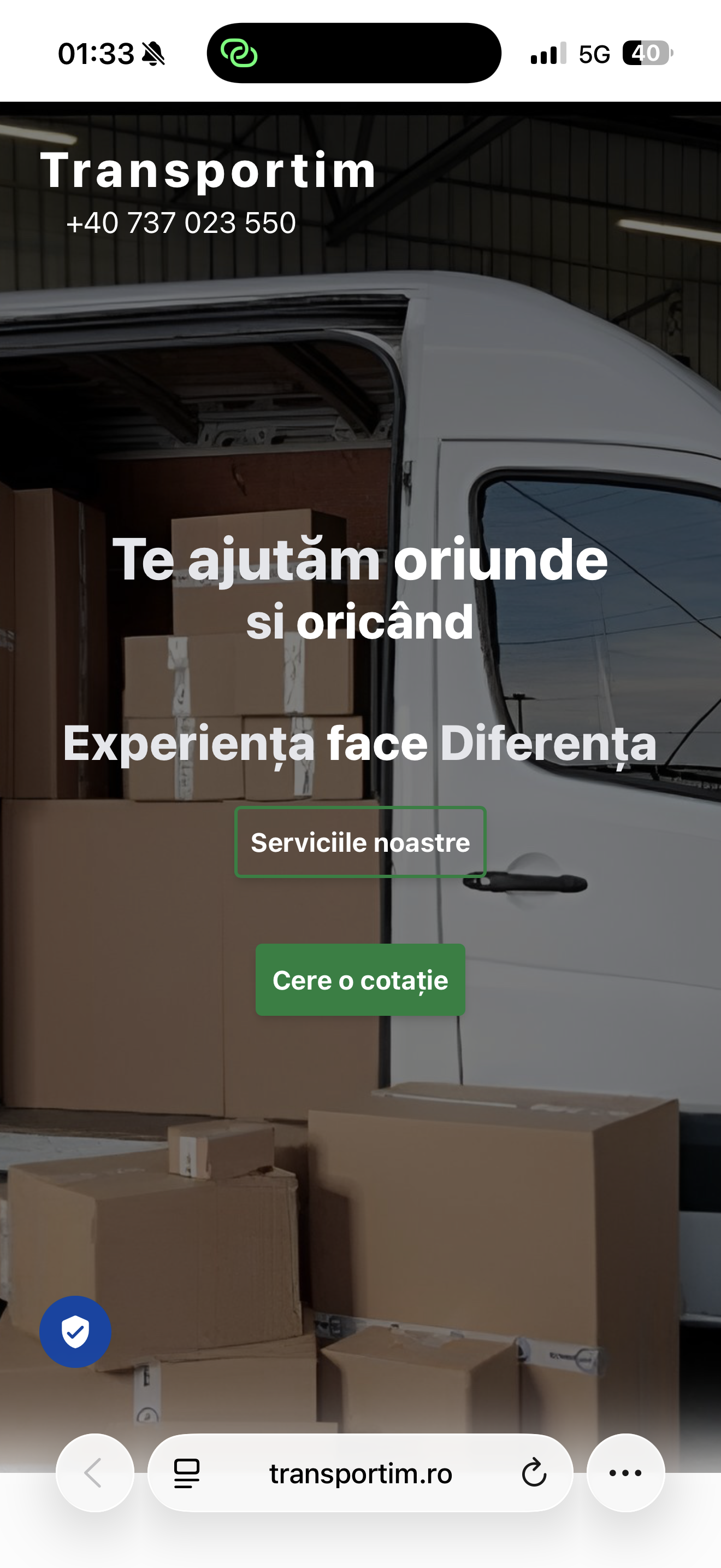 Transport Lucruri Personale